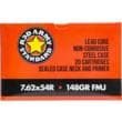 Red Army Standard Steel Case Non-corrosive Rifle Ammunition 7.62x54R 148gr FMJ 620/ct Case (20/ct Boxes)
