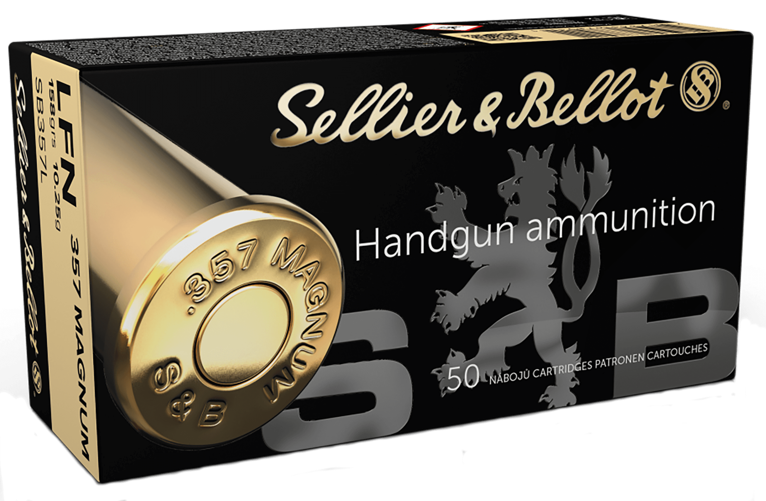 Sellier & Bellot SB357L 357 Magnum Lead Flat Nose 158 Grain 50 Rounds