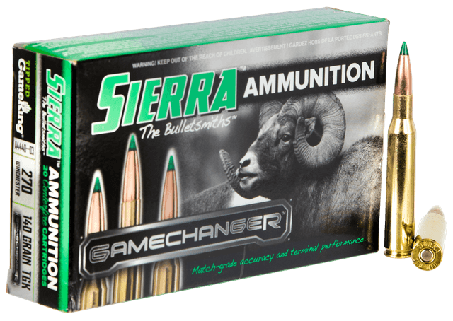 Sierra GameChanger Rifle Ammo 270 Win. 140 gr. TGK