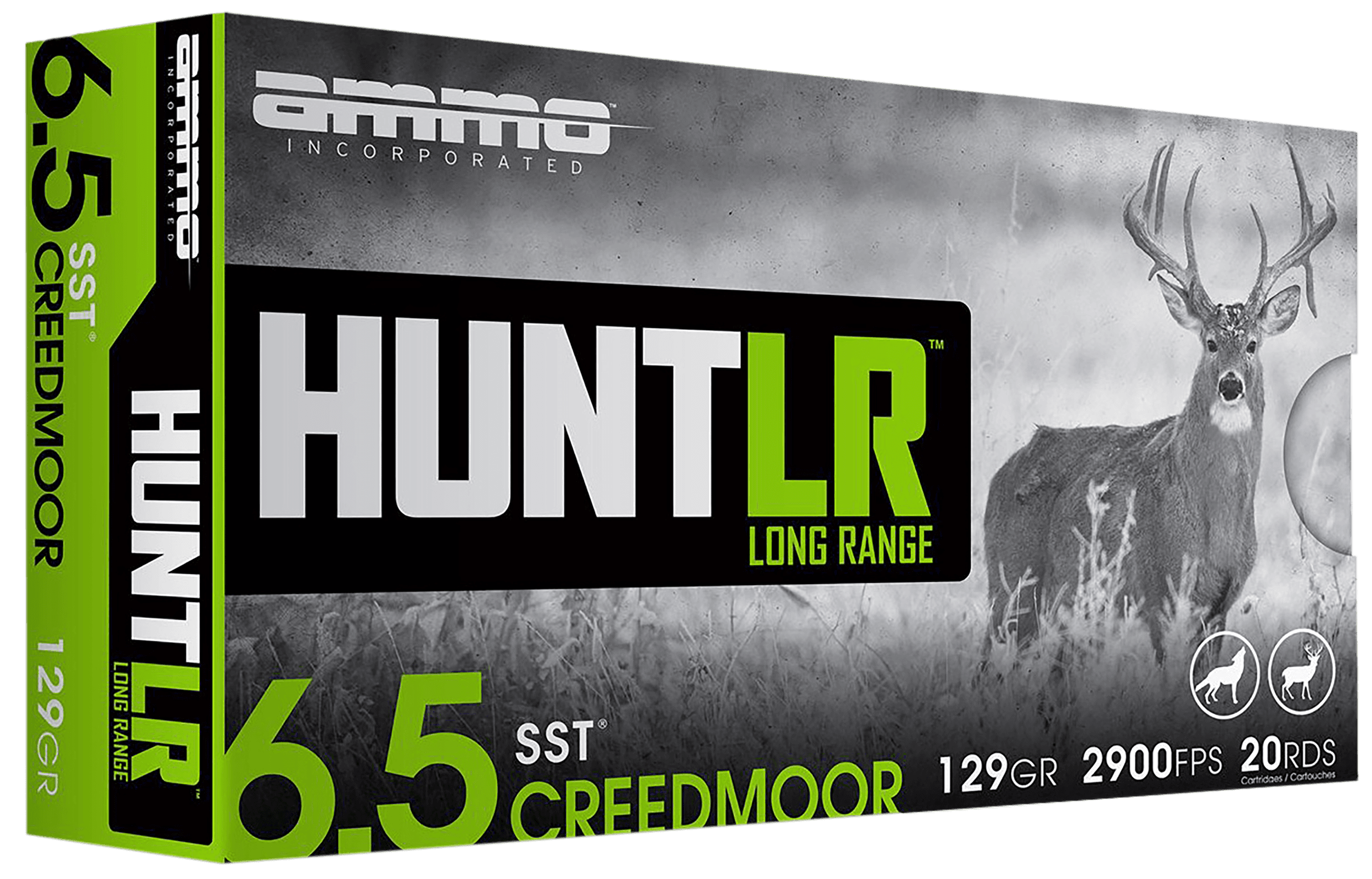 Ammo Inc Signature Hunt 6.5 Creedmoor Rifle Ammo - 129 Grain | Super Shock Tip | 20rd Box