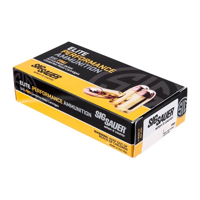 Sig Sauer, Elite Performance, .38 Super Auto, Fmj, 125 Grain, 50 Rounds