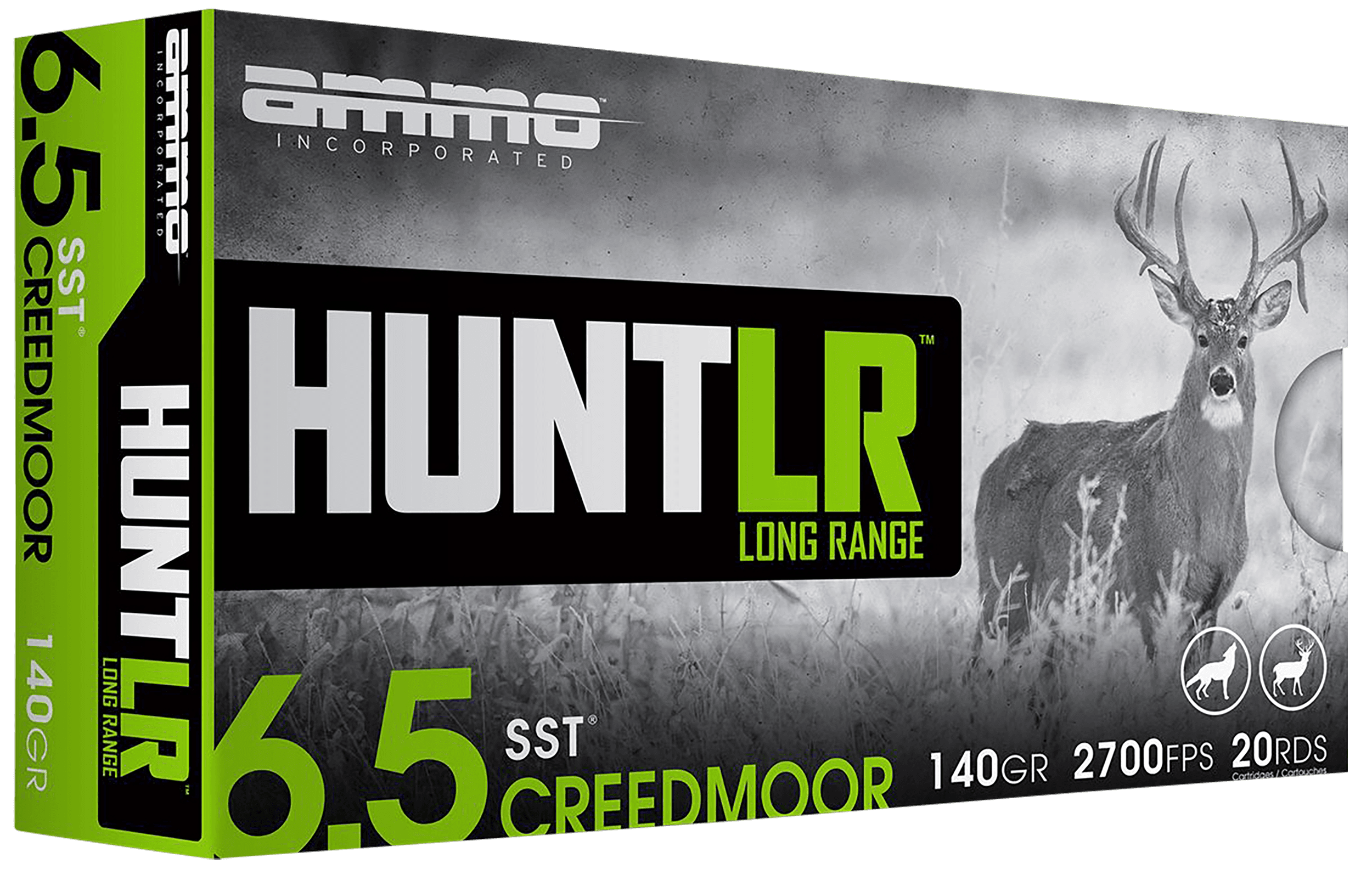 Ammo Inc Signature Hunt 6.5 Creedmoor Rifle Ammo - 140 Grain | Super Shock Tip | 20rd Box