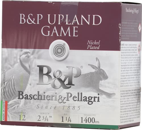 B&P Upland Game Shotgun Loads 12 ga. 2.75 in. 1 1/4 oz. 1400 FPS 4 Shot 25 rd.