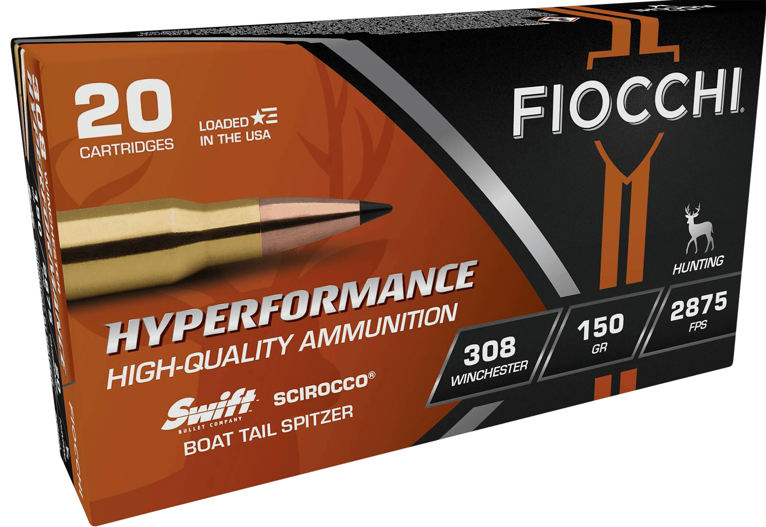 Fiocchi Swift Scirocco II Bonded 308 Winchester 150 Grain 20 Rounds
