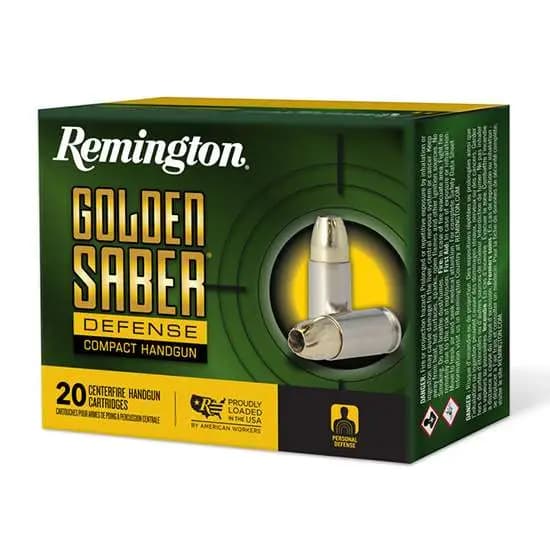 Remington Golden Saber 45 Acp Brass Jacketed Hollow Point 230 Grain 20 Rounds