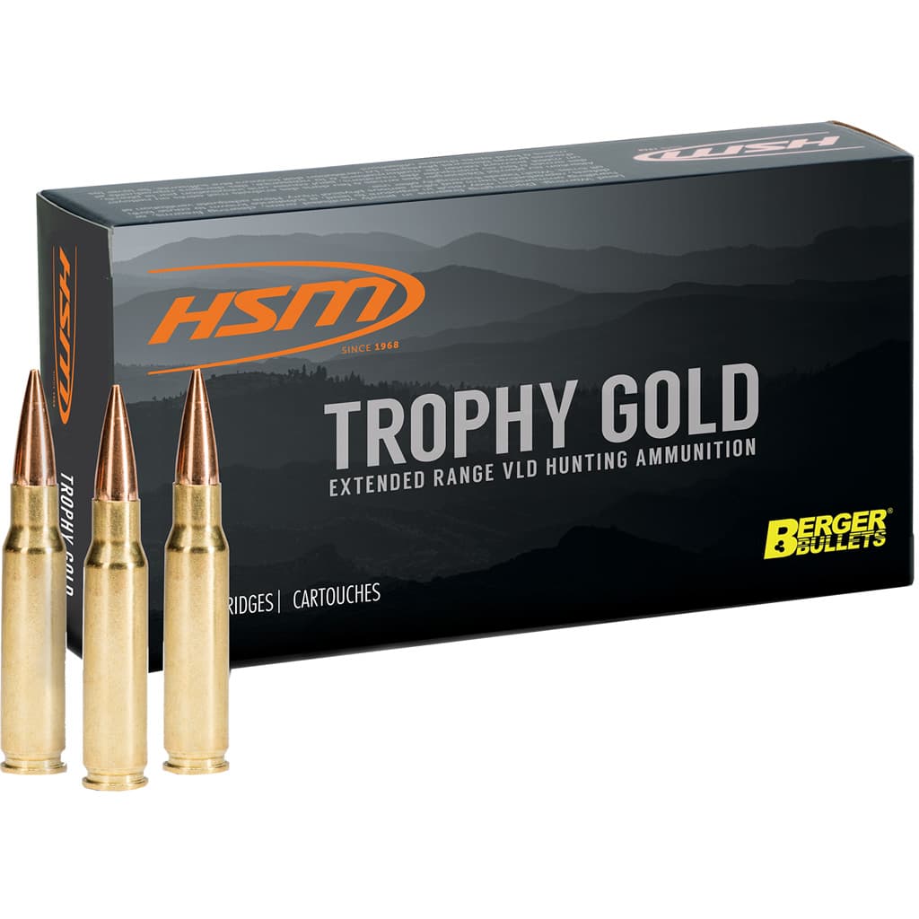 HSM Trophy Gold 6mm Remington Berger Vld 87 Grain 20 Rounds