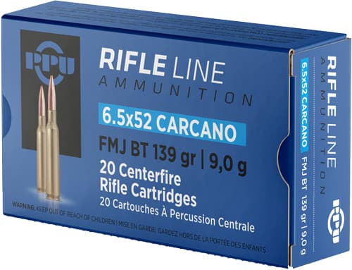 Prvi Partizan PP6CF 6.5x52mm Carcano Full Metal Jacket 139 Grain 20 Rounds