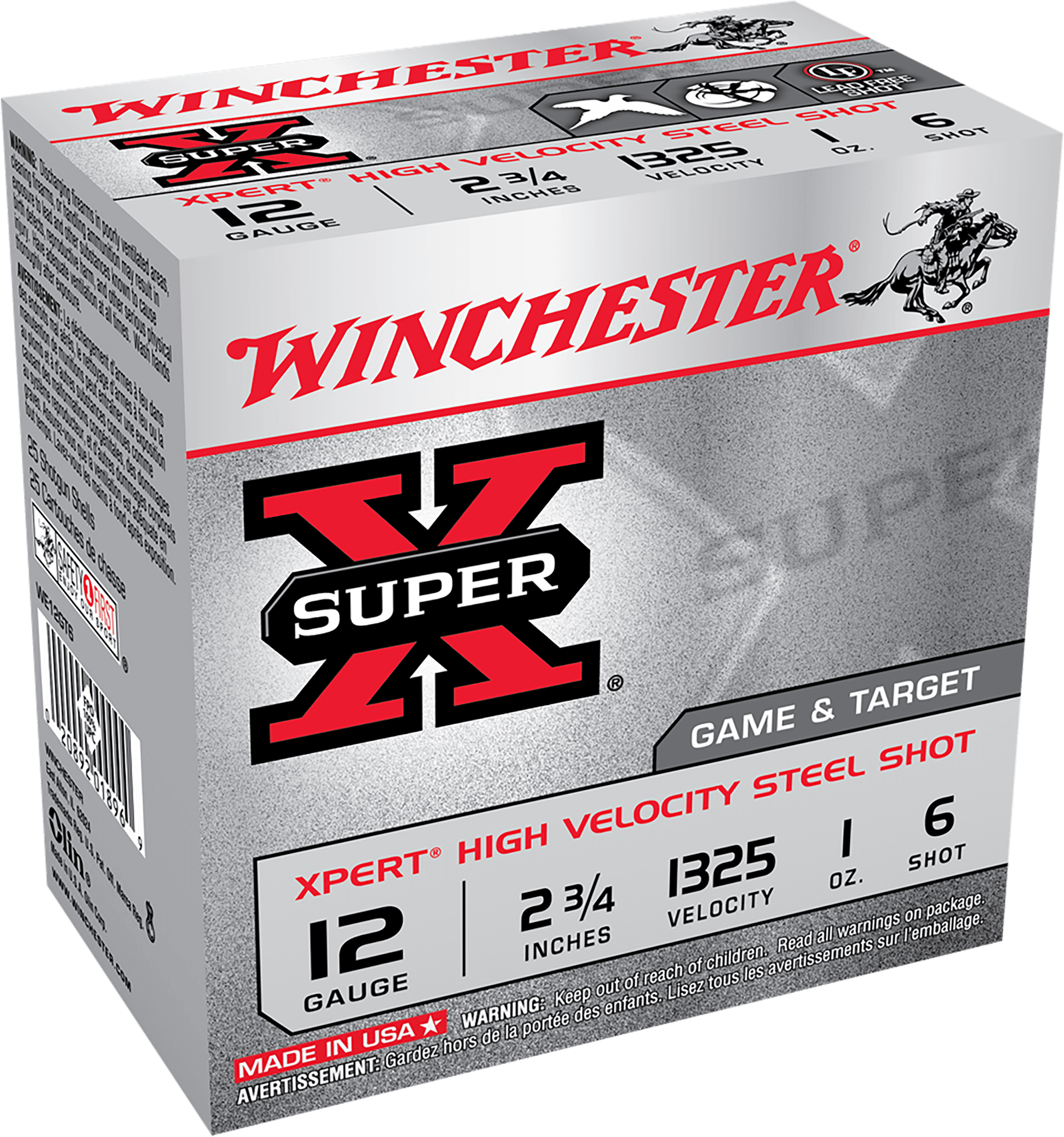 Winchester, Super X Xpert High Velocity, 12 Gauge, Steel Shot, 1 oz, 100 Rounds