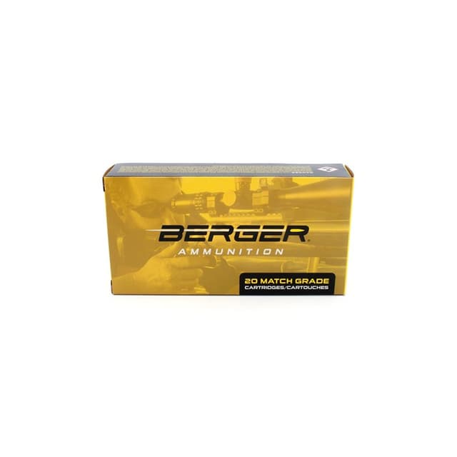 Bergara Target Rifle Ammunition 6.5 Creedmoor Long Range Hybrid 153.5 Grain 20 Rounds