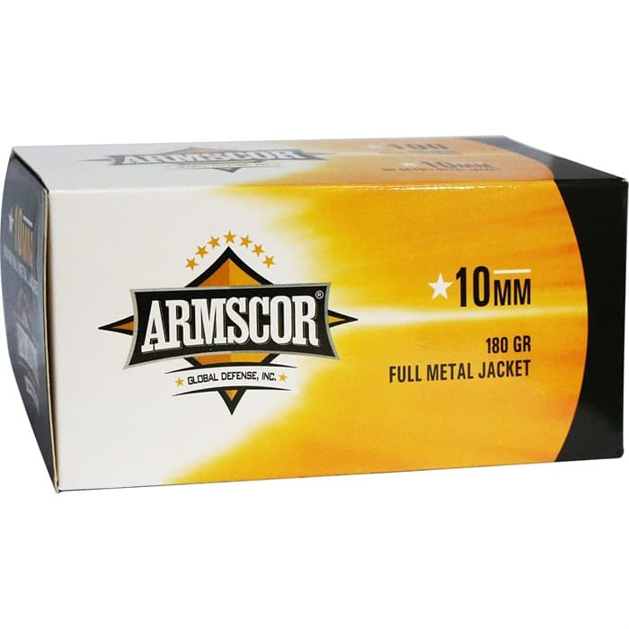 Armscor 10mm Auto Full Metal Jacket 180 Grain 100 Rounds