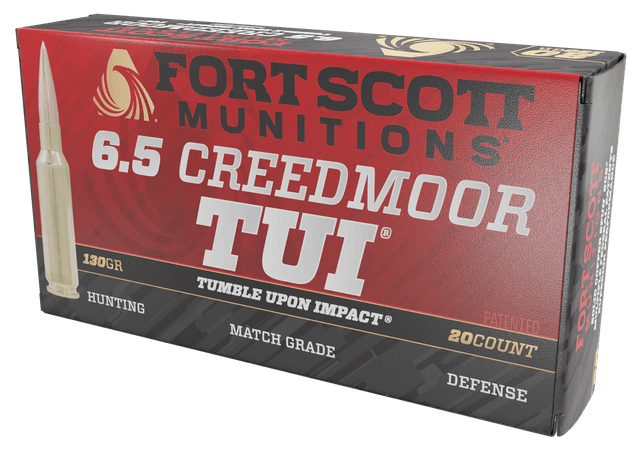 Fort Scott Munitions Rifle Ammo 6.5 Creedmoor 130 gr. TUI 20 rd.