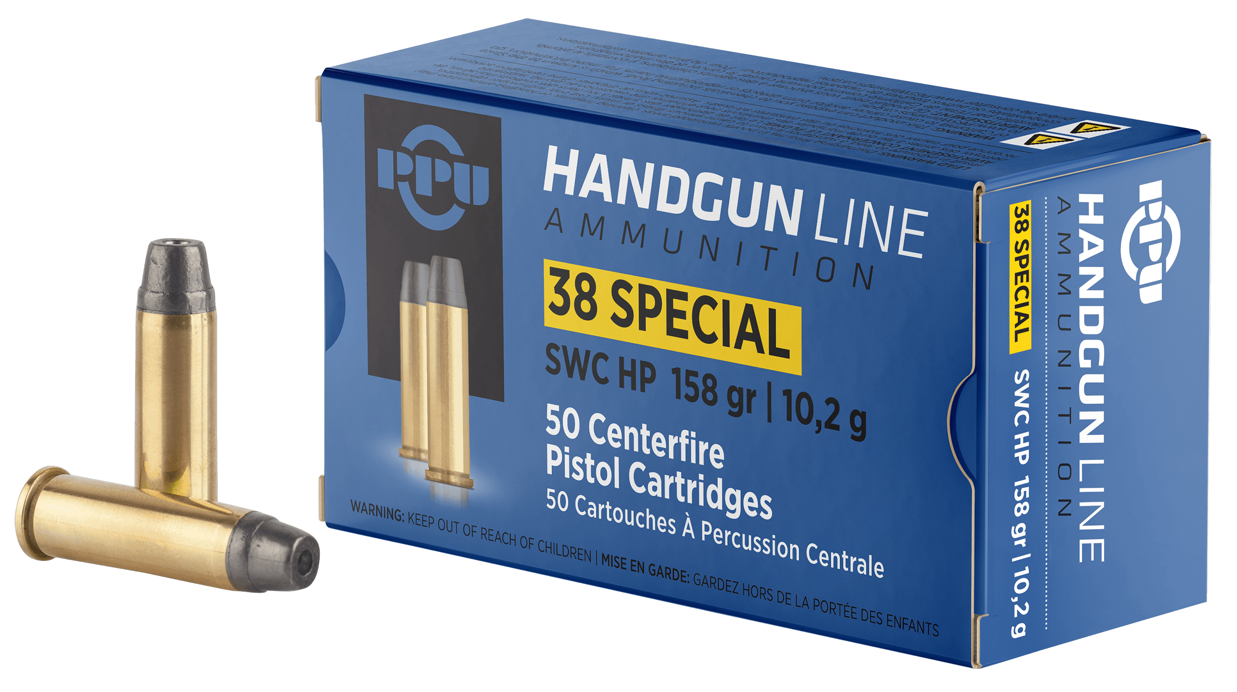 Prvi Partisan PPH38SH 38 Special Semi Wadcutter Hollow Point 158 Grain 50 Rounds