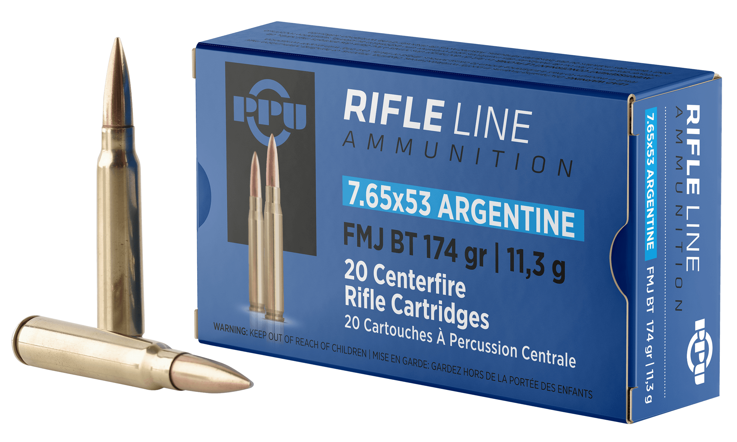 Prvi Partizan PPU PP7AF 7.65x53mm Argentine Full Metal Jacket Boat Tail 174 Grain 20 Rounds