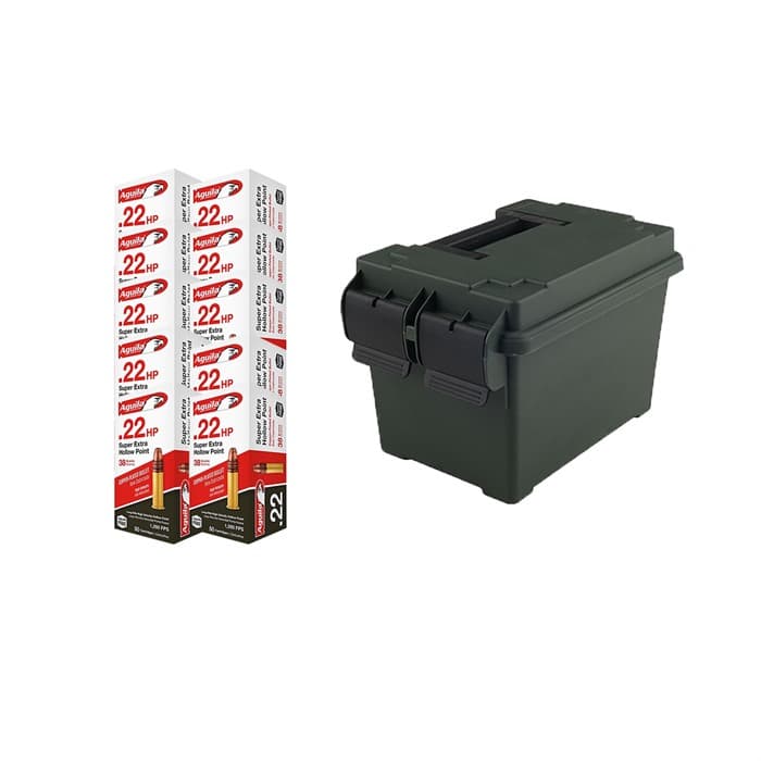 Aguila 22LR Copper Plated Hollow Point 38 Grain 1250 Rounds