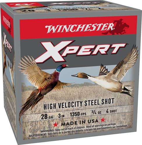 Winchester Xpert Hi Velocity 28 Gauge Steel Shot three quarters ounce 25 Rounds