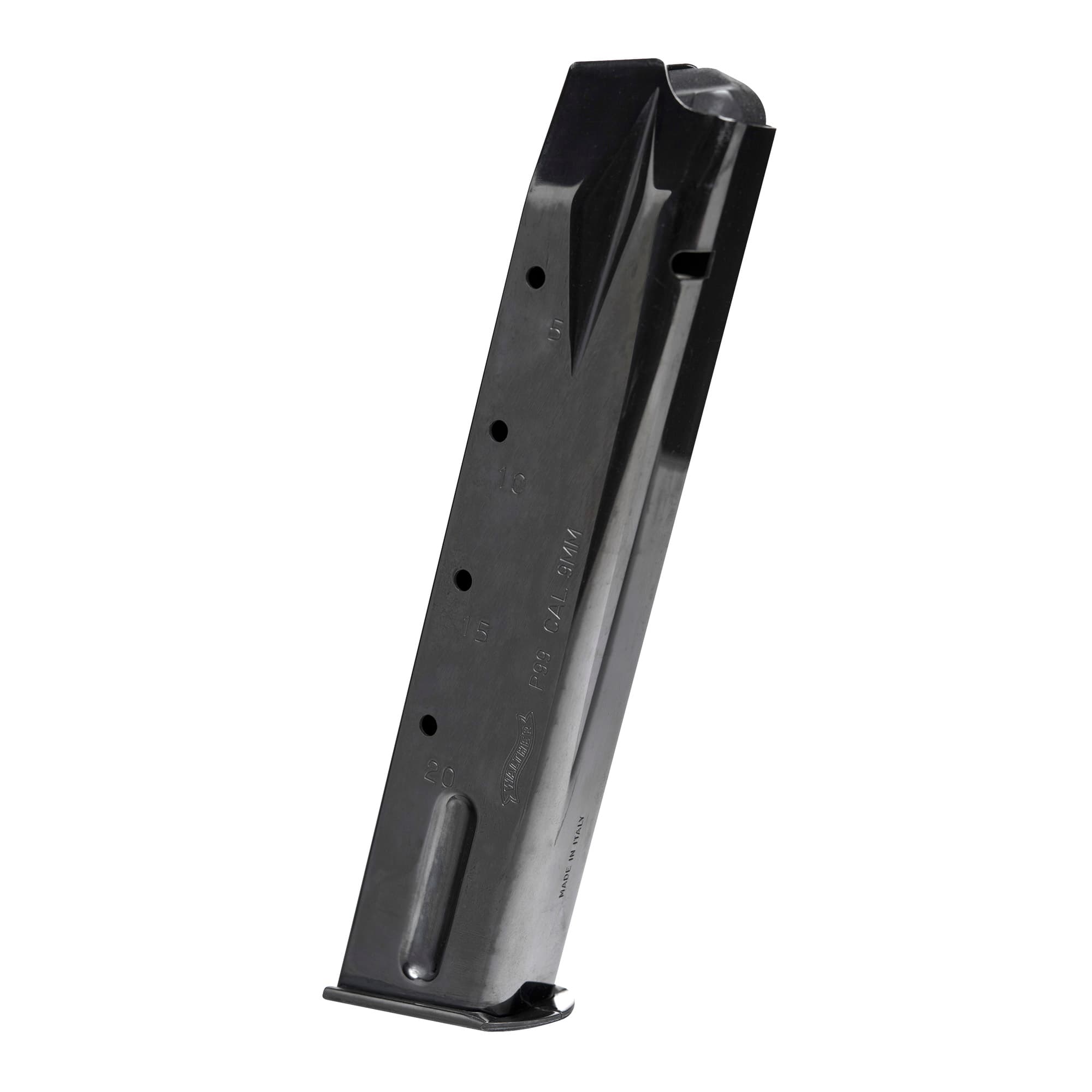 Walther Arms P99 20rd 9mm Luger Magazine Steel Finish