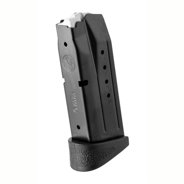 Smith & Wesson M&P9 Compact Magazine 12rd 9mm Luger Blued Steel Finger Rest