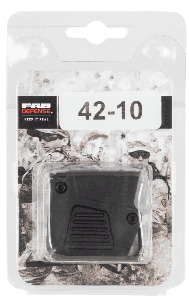 F.A.B. Defense FX4210B Mag Extension 10rd Compatible with Glock 42 380 ACP