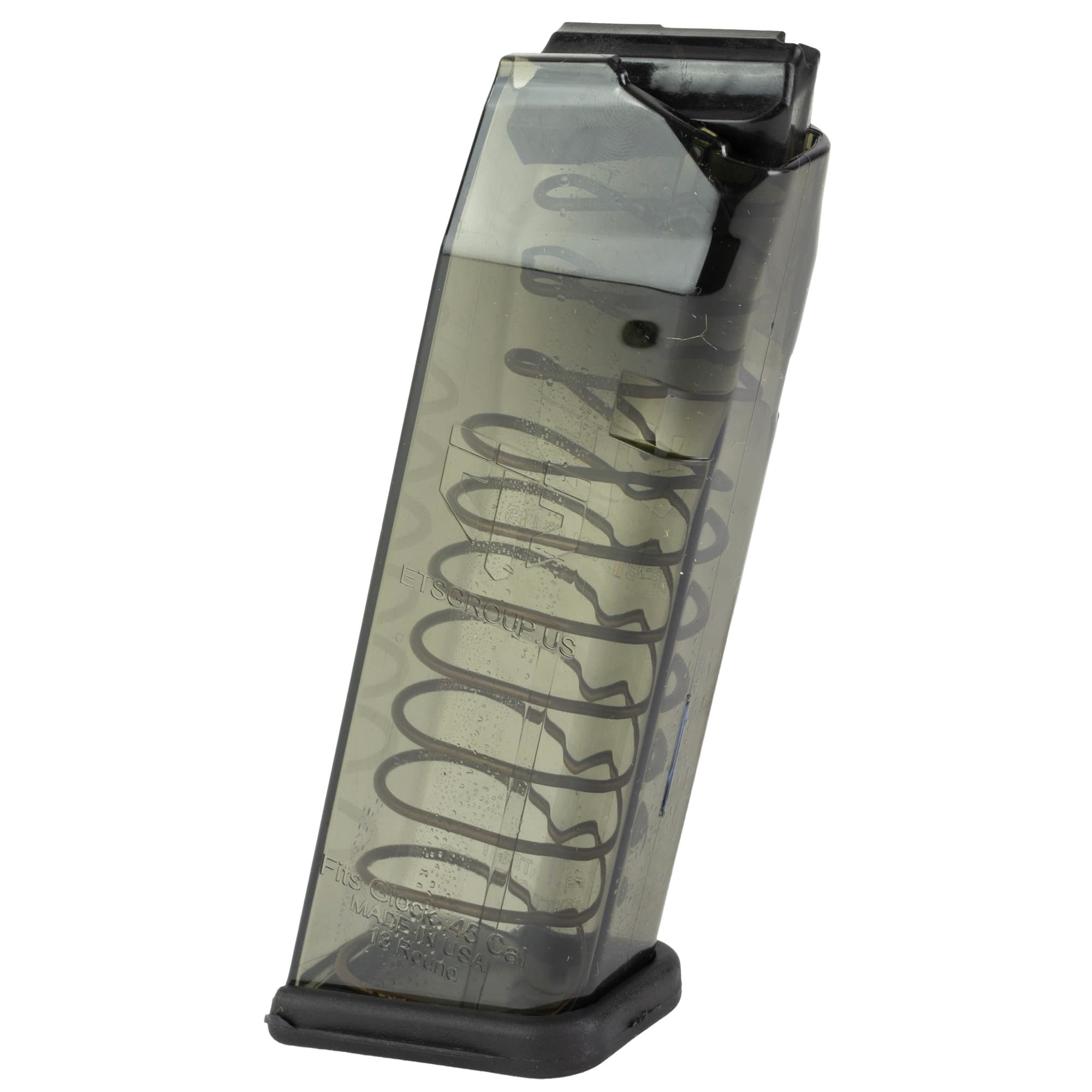 ETS Group 13rd 45 ACP Magazine Compatible with Glock 21 30 41 Carbon Smoke