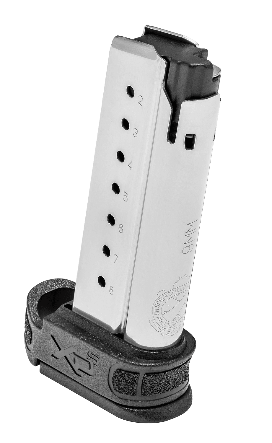 Springfield Armory XD-S Mod2 8rd 9mm Luger Stainless Steel Magazine