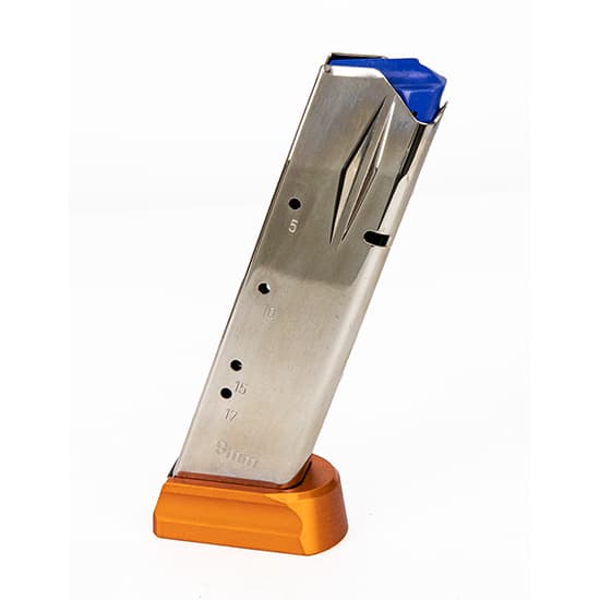 CZ 19rd 9mm Luger Magazine for CZ Shadow 2 CZ 75 SP-01 Nickel Orange Steel