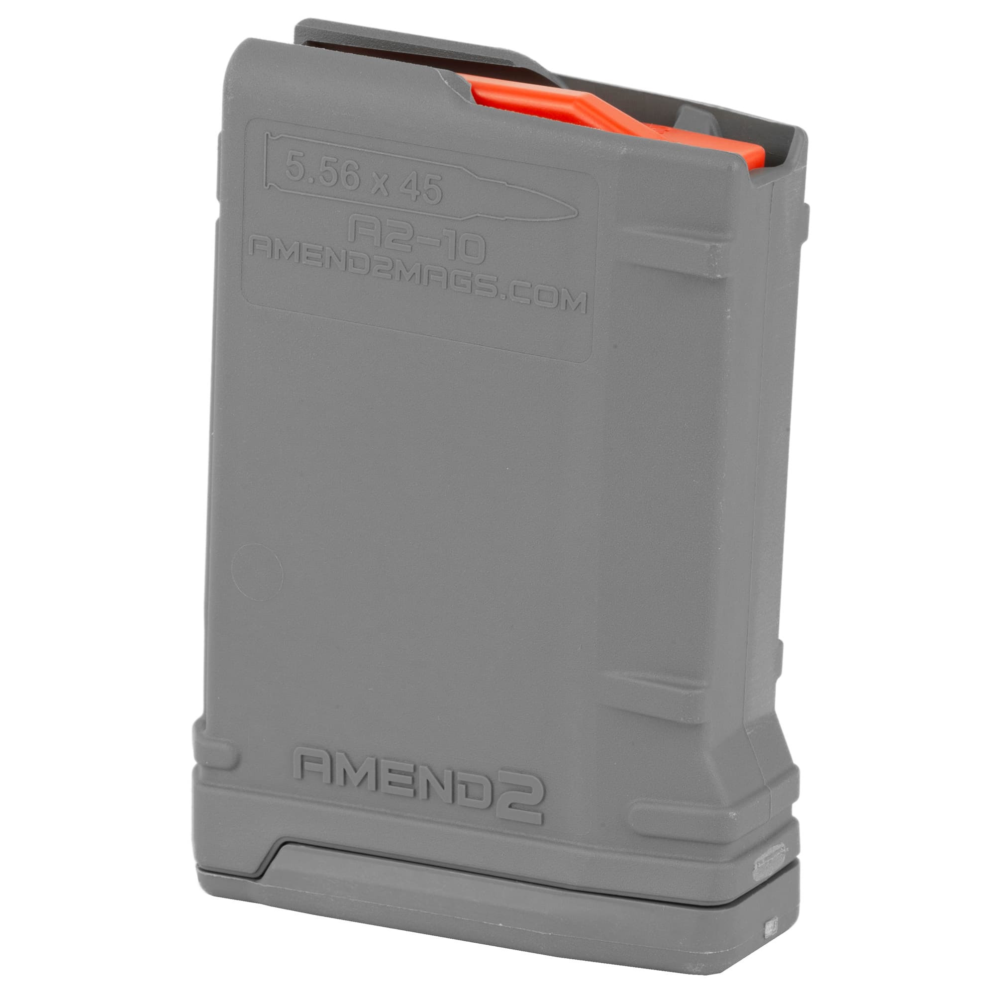 Amend2 10rd Gray Polymer Magazine for AR-15 M16 M4 5.56 NATO 223 Rem