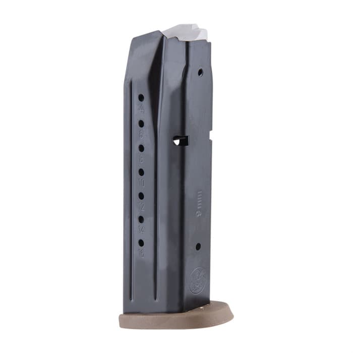 Smith & Wesson M&P 17rd 9mm Luger Steel Magazine FDE Base Compatible with M&P9