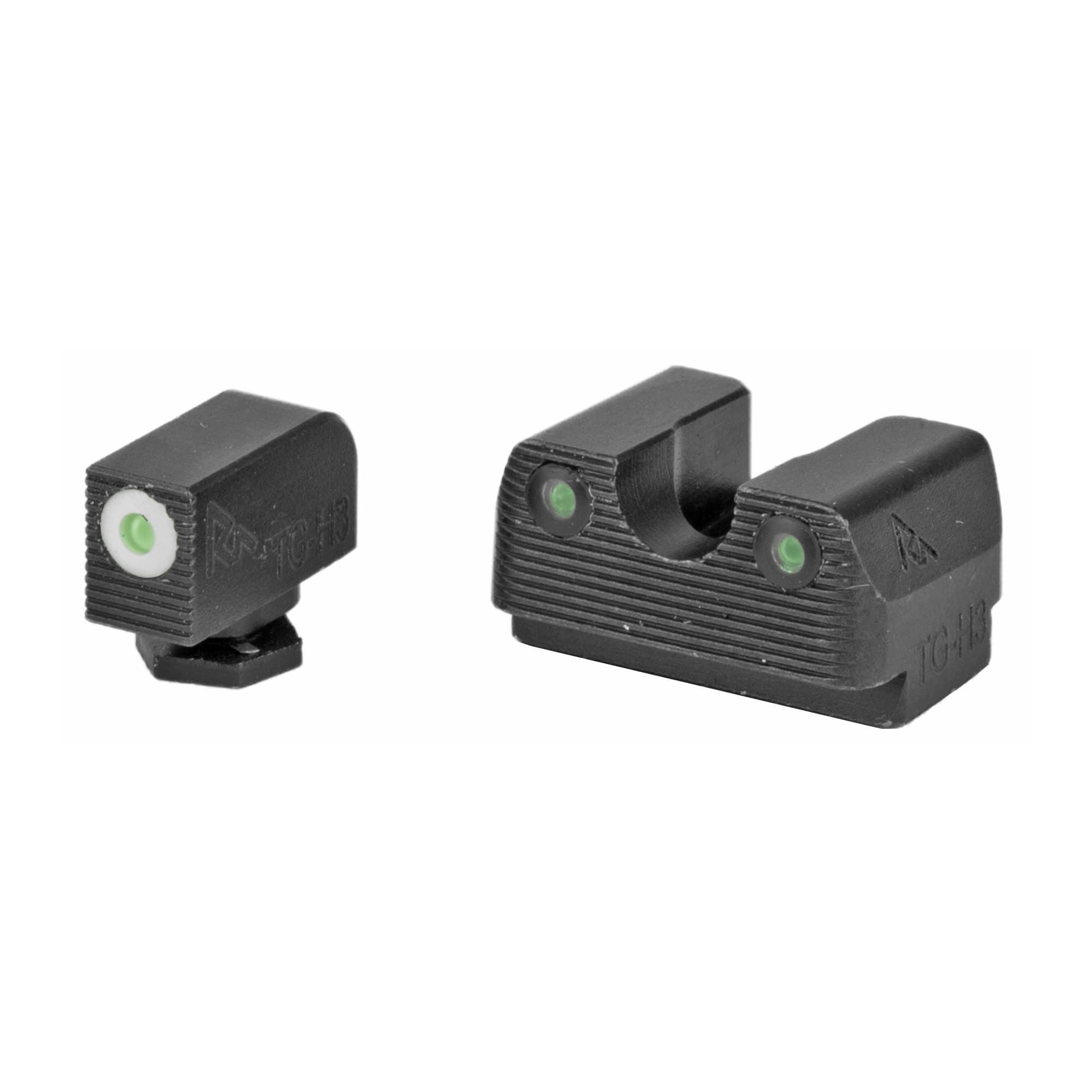 Rival Arms RA1B231G Night Sights Glock 17/19 Green Tritium White Front