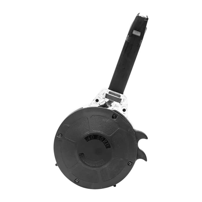 Kci Usa 50RD Drum Magazine 40 S&W for Glock 22 23 Polymer
