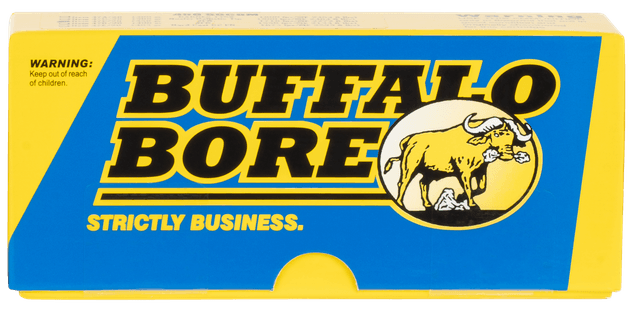 Buffalo Bore Ammunition 47C20 Hunting & Sniping Strictly Business 458SOCOM 350gr Semi Jacketed Flat Point 20 Rounds