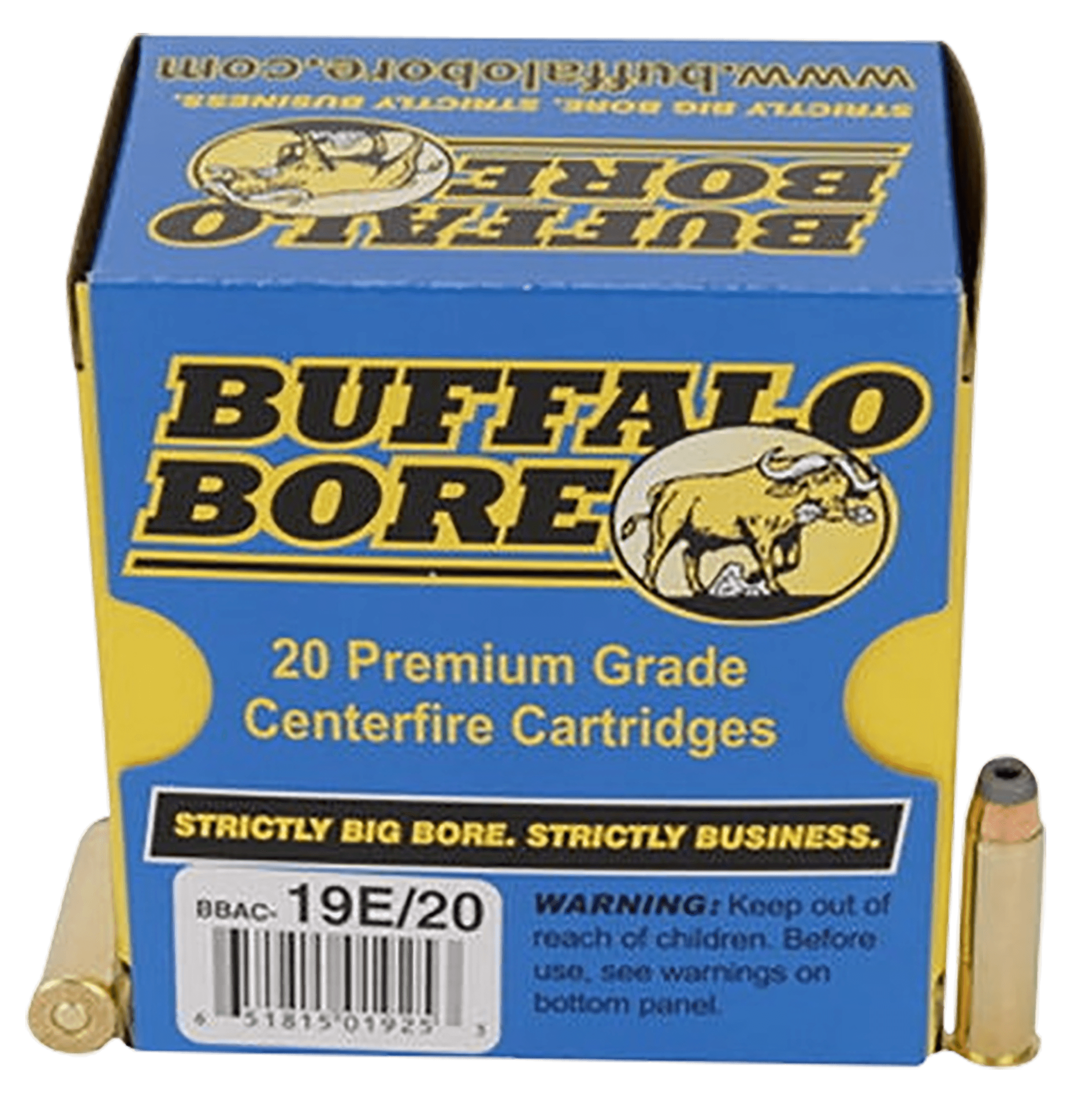 Buffalo Bore Ammunition 19E20 Tactical Strictly Business 357Mag 158gr Jacketed Hollow Point 20 Rounds