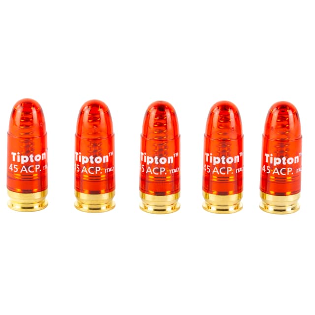 Tipton 146331 Snap Caps Pistol 45ACP Brass/Plastic 5pk