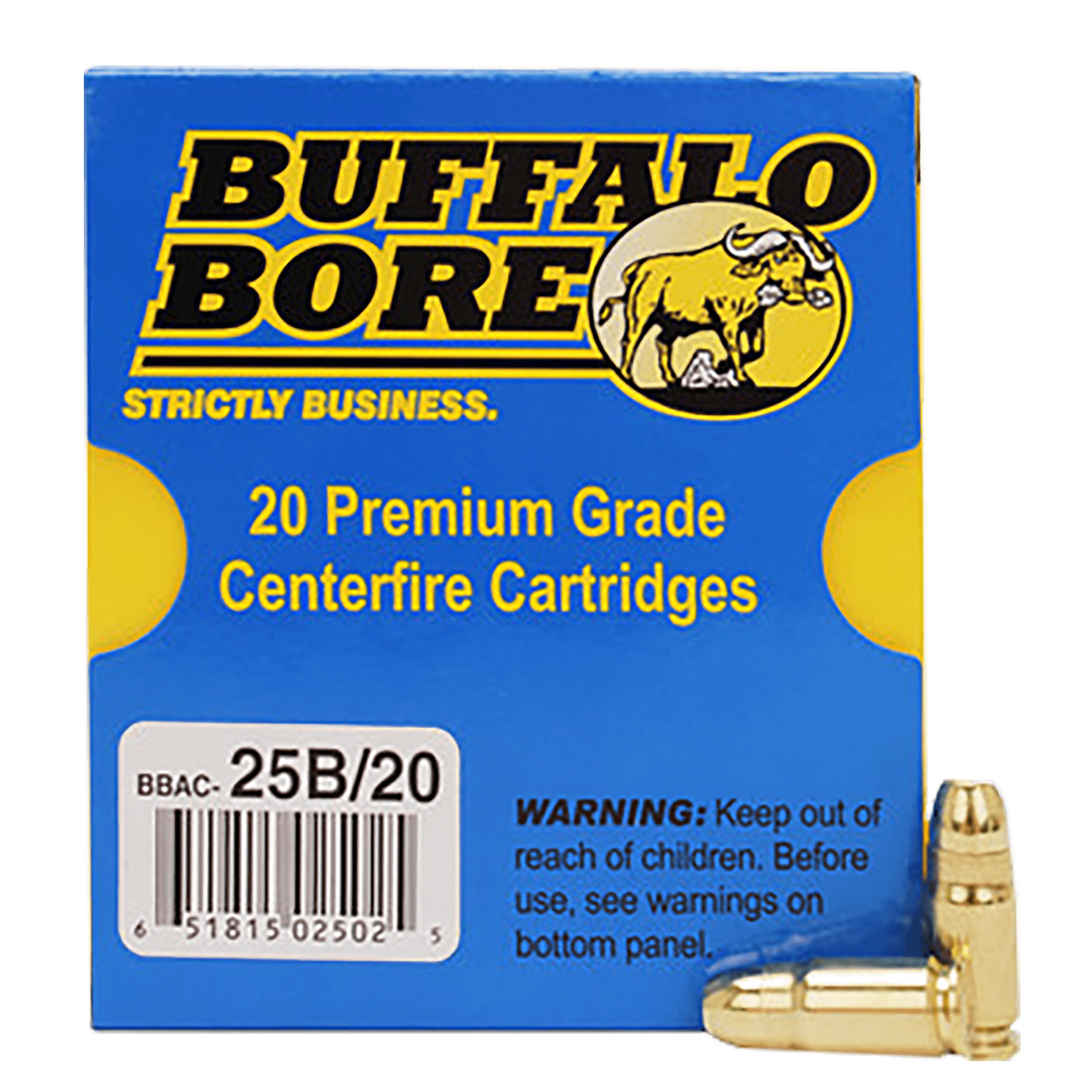 Buffalo Bore Ammunition 25B20 Heavy Strictly Business 357Sig 125gr Full Metal Jacket Flat Nose 20 Rounds