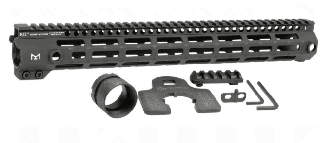 Midwest Industries M-Series Gen 4 AR-15 Aluminum Handguard 15" M-LOK Picatinny Rail