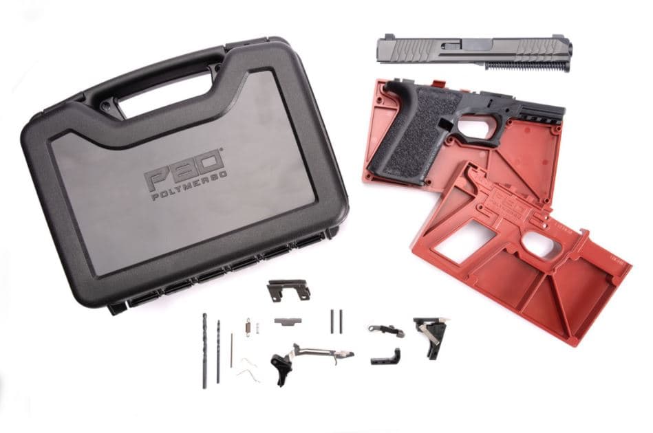 Polymer 80 Pf940c Complete 80 Percent Frame Kit With Assembled Slide Case