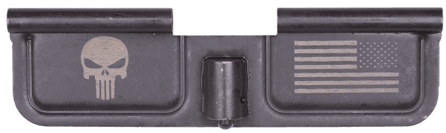 Spikes Tactical Ejection Port Door Punisher and Flag AR15 Dust Cover Steel