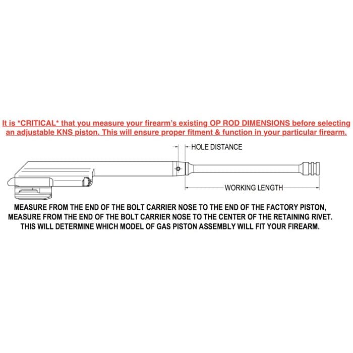 KNS Precision Adjustable Gas Piston System for Bulgarian Ak-74 Rifles