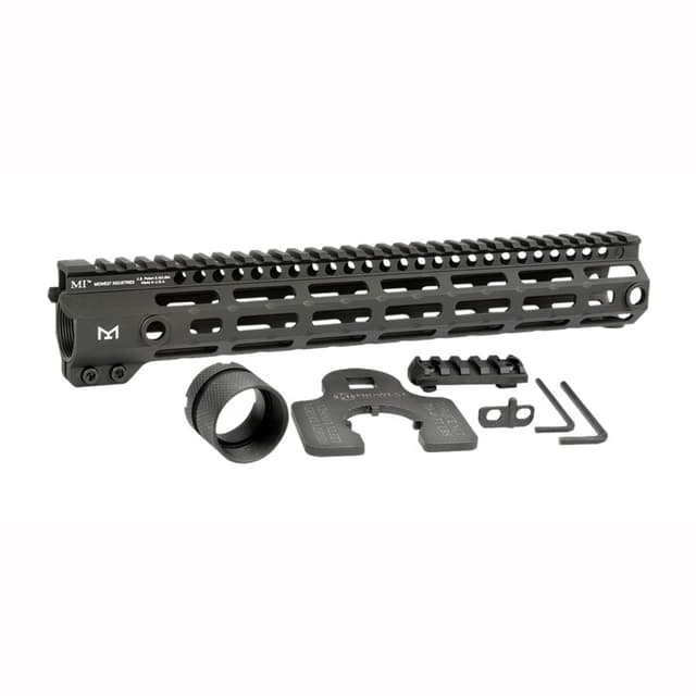 Midwest Industries MIG4M12625 Tactical G4M Handguard AR-15 6061-T6 Aluminum M-LOK