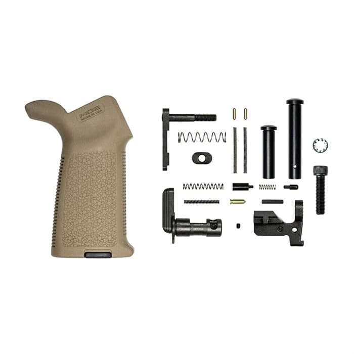 Aero Precision M5 Lower Parts Kit with MOE Grip for AR-308 FDE