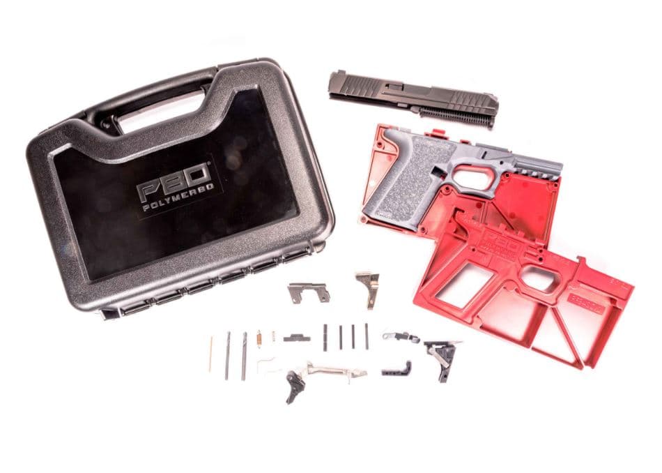 Polymer 80 Pf940c Complete 80% Frame Kit Gray 9mm Slide Compatible