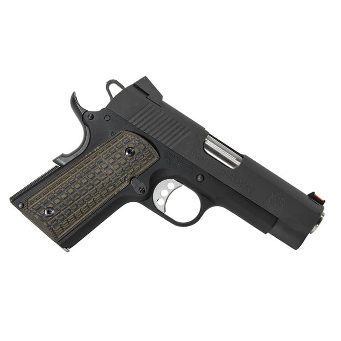 Pachmayr 1911 Officer G10 Grips Grappler Gray Black