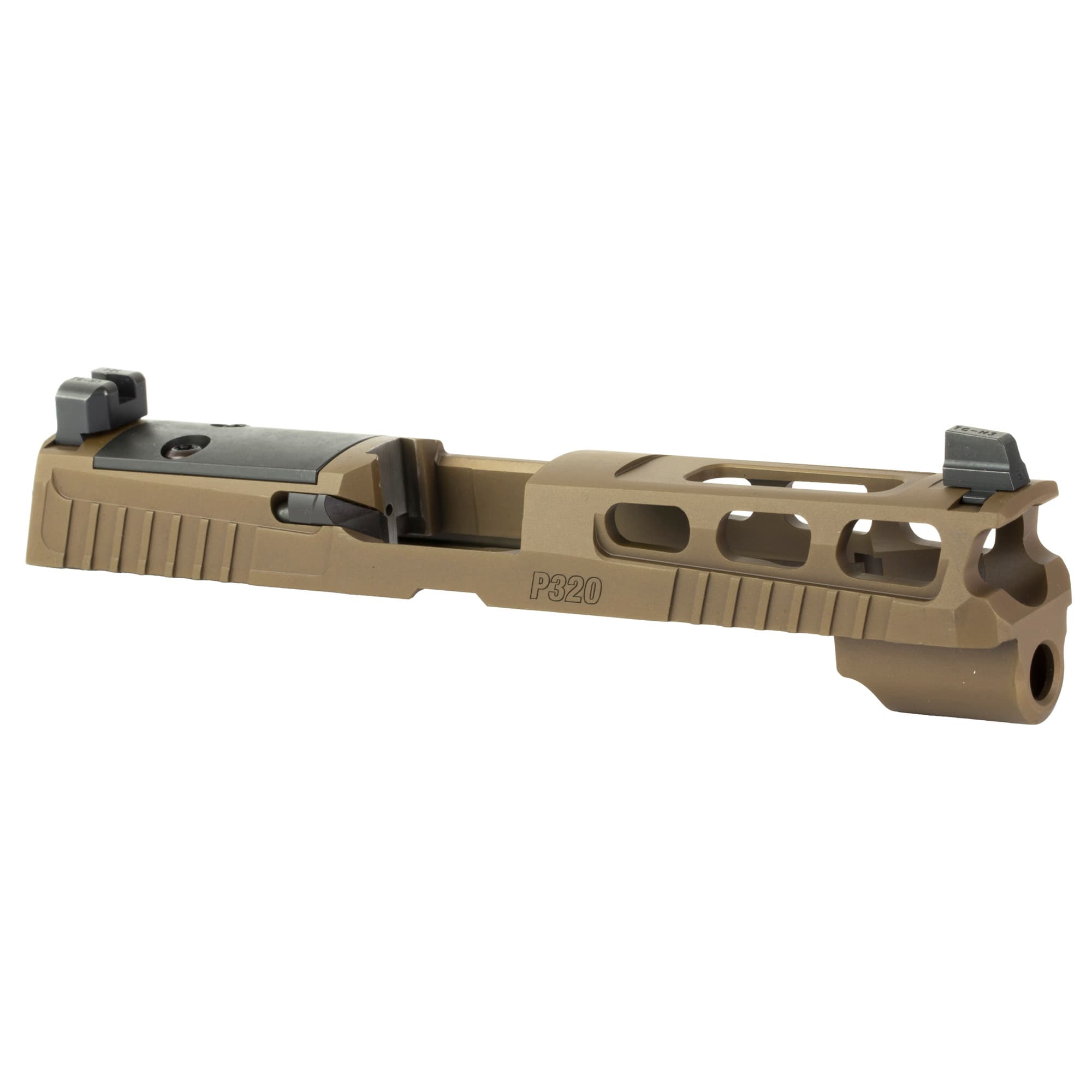 Sig Sauer P320 9mm Luger Coyote Brown Stainless Steel Optic Ready Slide