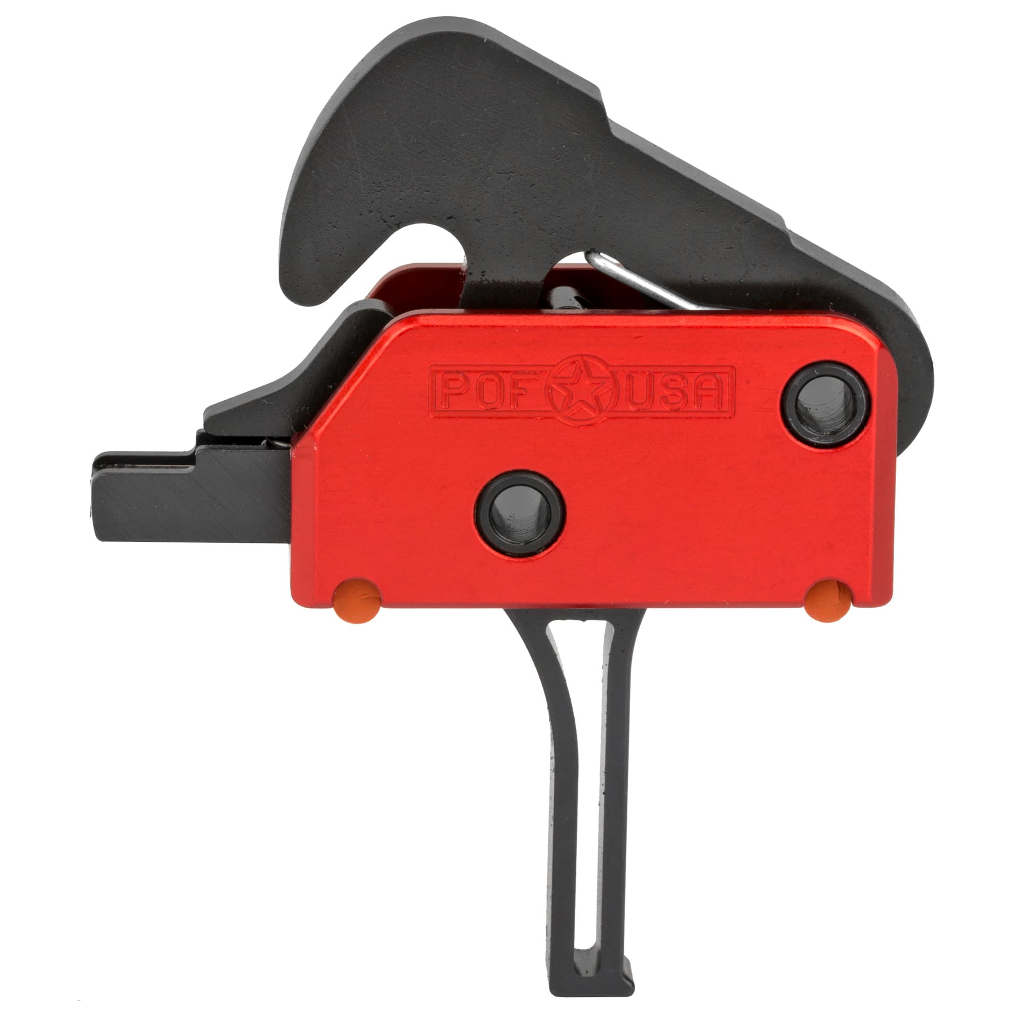Patriot Ordnance Factory Drop In Two Stage Curved Trigger 3.5lb AR Platform Red