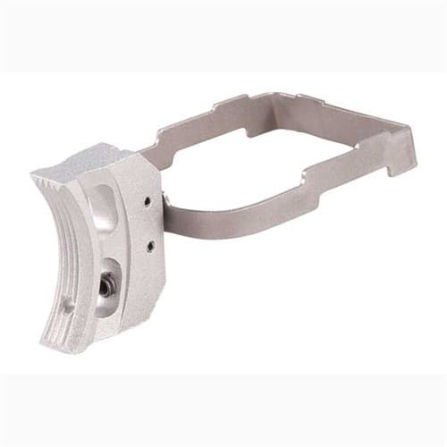 Dlask Arms Long Para-Ordnc Trigger for 1911 Government Silver Curved Light