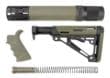 Hogue Ar-15 M-16 Kit OD Green Beavertail Grip Forend Collapsible Buttstock