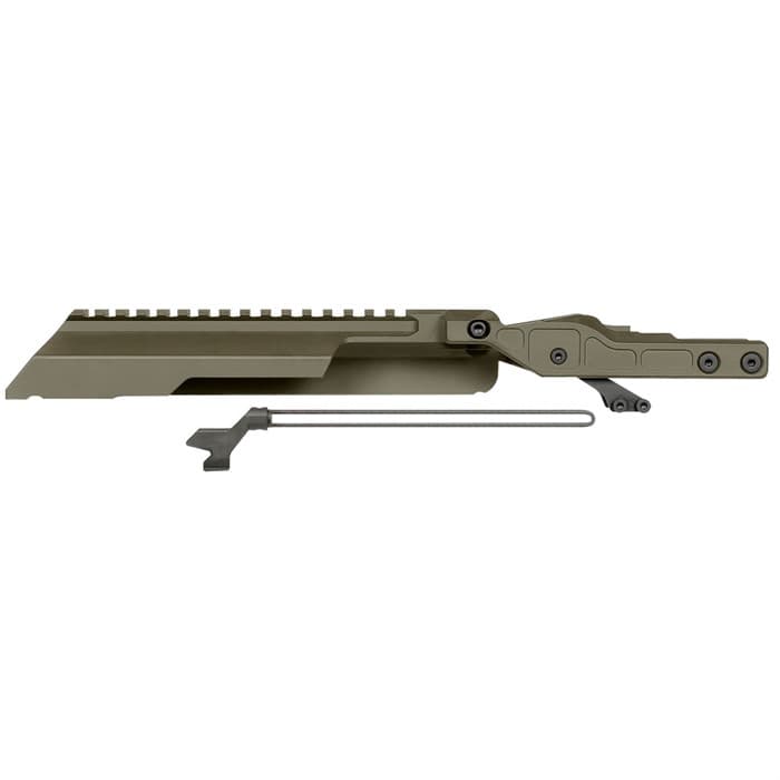 Midwest Industries AK Alpha Railed Top Cover Olive Drab Green Anodized