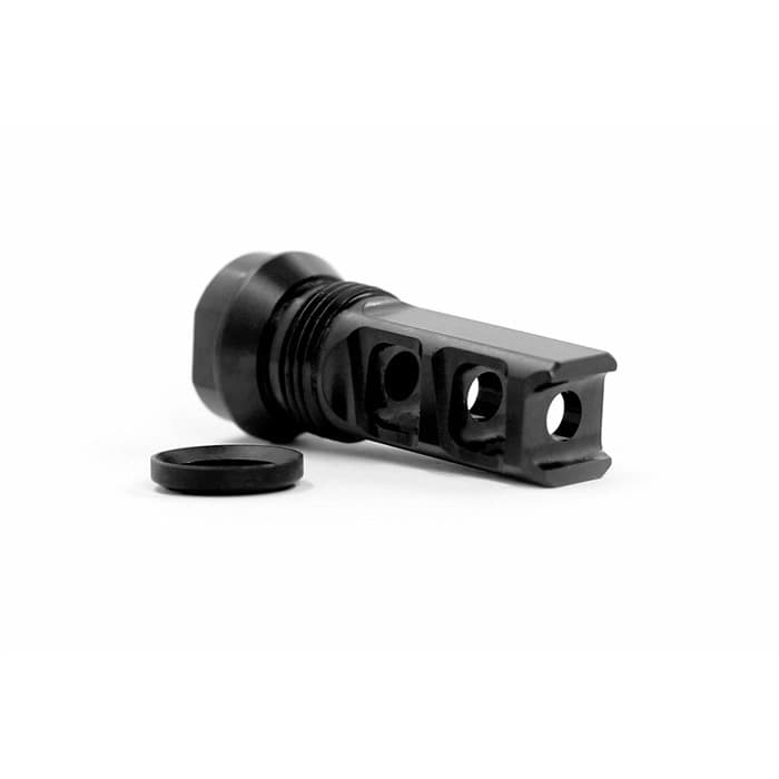 Breek Arms 2BO 2 Port Muzzle Brake 30 Cal AR .308 5/8-24 Steel Matte Finish