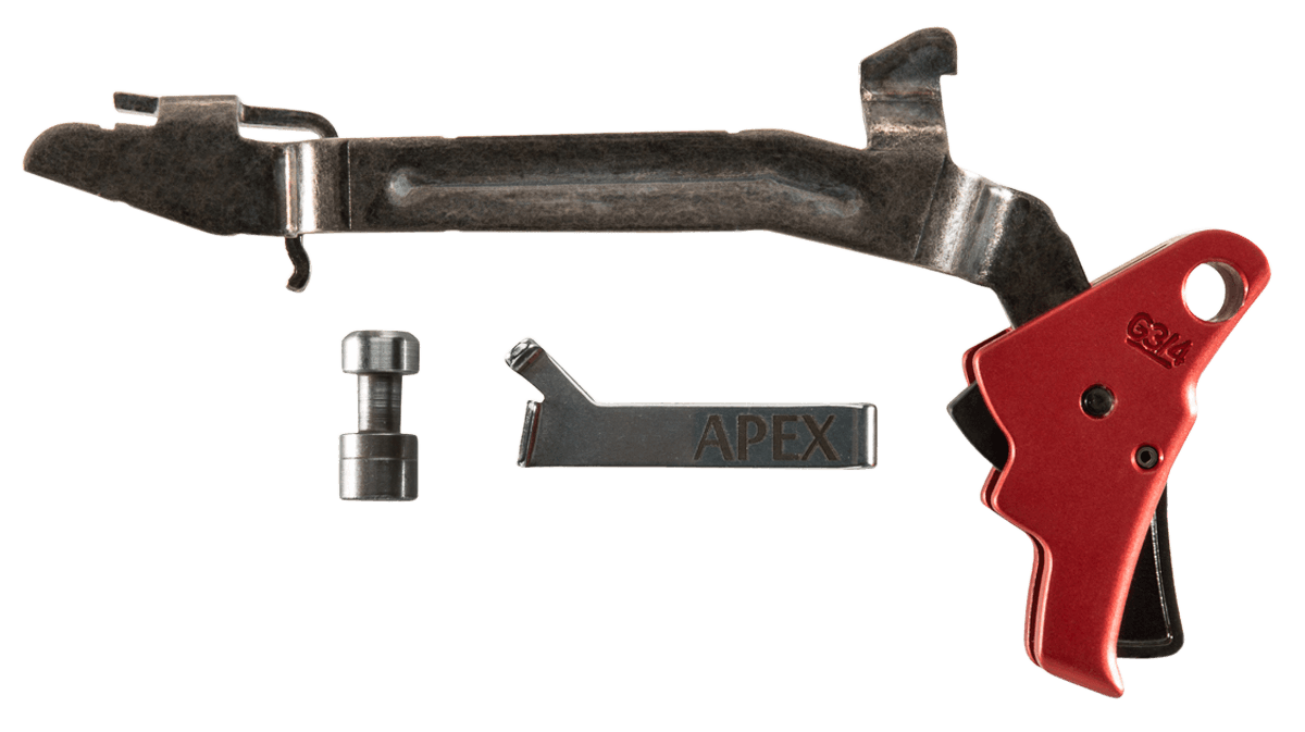 Apex Tactical Action Enhancement Red Drop-In Trigger Compatible with Glock Gen3-4