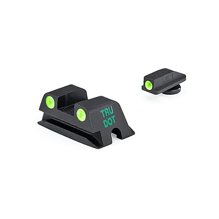 Meprolight Tru-Dot Green Tritium Front Rear Sights for Walther PPS PPX Creed