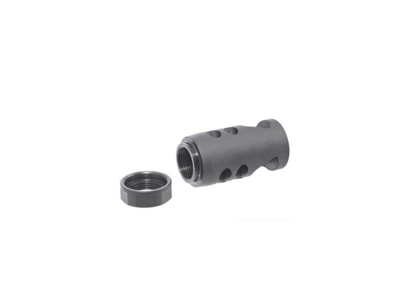 Ruger 90590 Hybrid Muzzle Brake Ruger Precision 7.62x51mm NATO Black Matte Steel with 5/8"-24 tpi Threads, 2.20" OAL & 1" Diameter